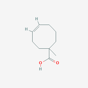 molecular formula C10H16O2 B13144636 (Z)-1-methylcyclooct-4-enecarboxylic acid 