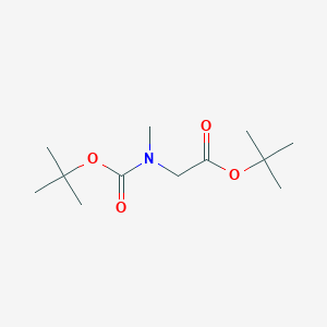 molecular formula C12H23NO4 B13144718 Boc-Sar-OtBu 