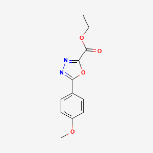 Ethyl 5-(4-methoxyphenyl)-1,3,4-oxadiazole-2-carboxylate