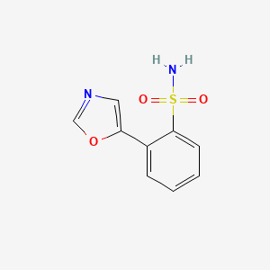 molecular formula C9H8N2O3S B1314483 2-(1,3-Oxazol-5-yl)benzenesulfonamide CAS No. 87489-00-7