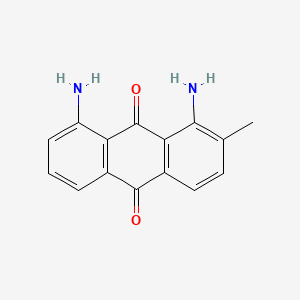 molecular formula C15H12N2O2 B13144840 1,8-Diamino-2-methylanthracene-9,10-dione CAS No. 10146-55-1