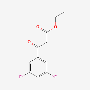 molecular formula C11H10F2O3 B1314489 Ethyl 3-(3,5-difluorophenyl)-3-oxopropanoate CAS No. 359424-42-3