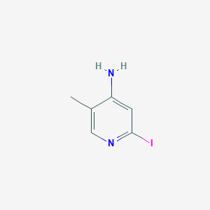 molecular formula C6H7IN2 B13144905 2-Iodo-5-methylpyridin-4-amine 