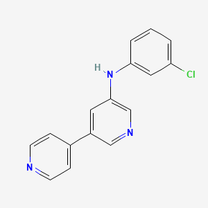 molecular formula C16H12ClN3 B13144934 N-(3-Chlorophenyl)[3,4'-bipyridin]-5-amine CAS No. 821784-35-4