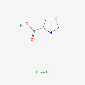 molecular formula C5H10ClNO2S B1314507 3-甲基噻唑烷-4-羧酸盐酸盐 CAS No. 60129-40-0