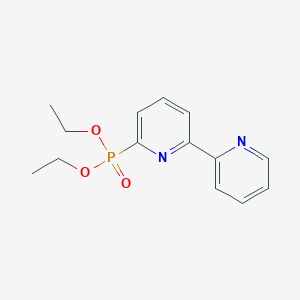 molecular formula C14H17N2O3P B13145099 Diethyl [2,2'-bipyridin]-6-ylphosphonate CAS No. 261372-98-9