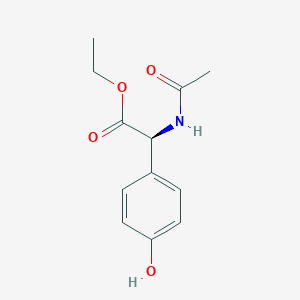 molecular formula C12H15NO4 B13145121 Ac-Phg(4-OH)-OEt 