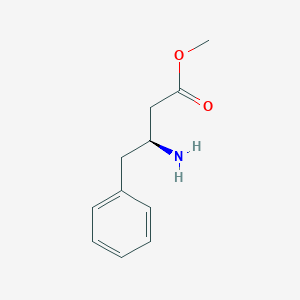 molecular formula C11H15NO2 B13145135 methyl (3S)-3-amino-4-phenylbutanoate 