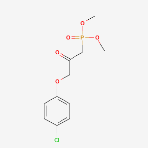 molecular formula C11H14ClO5P B13145174 Dimethyl (3-(4-chlorophenoxy)-2-oxopropyl)phosphonate 