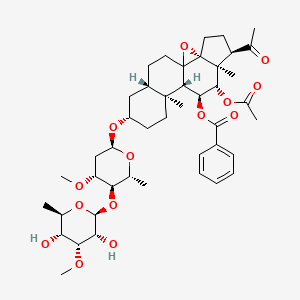 molecular formula C44H62O14 B13145228 TenacissosideI 
