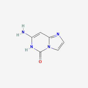 molecular formula C6H6N4O B13145260 7-Aminoimidazo[1,2-c]pyrimidin-5(1H)-one 