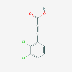 molecular formula C9H4Cl2O2 B13145271 3-(2,3-Dichlorophenyl)propiolic acid 
