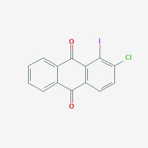 molecular formula C14H6ClIO2 B13145309 2-Chloro-1-iodoanthracene-9,10-dione CAS No. 10430-70-3