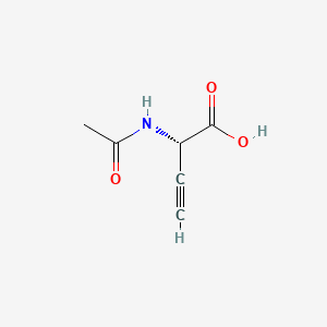 molecular formula C6H7NO3 B13145313 3-Butynoic acid, 2-(acetylamino)-, (S)- CAS No. 73537-08-3