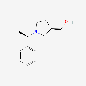 molecular formula C13H19NO B1314533 ((R)-1-((R)-1-phenylethyl)pyrrolidin-3-yl)methanol CAS No. 99735-47-4