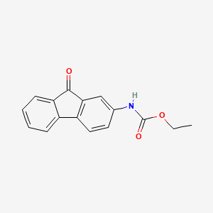 molecular formula C16H13NO3 B13145384 Ethyl(9-oxo-9h-fluoren-2-yl)carbamate CAS No. 42135-40-0