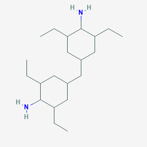molecular formula C21H42N2 B13145412 4,4'-Methylenebis(2,6-diethylcyclohexanamine) 