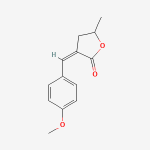 molecular formula C13H14O3 B13145418 3-(4-Methoxybenzylidene)-5-methyldihydrofuran-2(3H)-one 