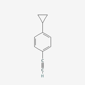 molecular formula C11H10 B13145429 1-Cyclopropyl-4-ethynylbenzene 