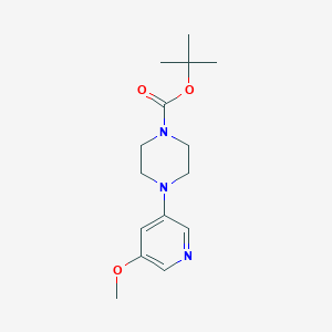 molecular formula C15H23N3O3 B1314546 Tert-butyl 4-(5-methoxypyridin-3-yl)piperazine-1-carboxylate CAS No. 412347-35-4