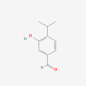 molecular formula C10H12O2 B13145487 3-Hydroxy-4-isopropylbenzaldehyde CAS No. 91060-93-4