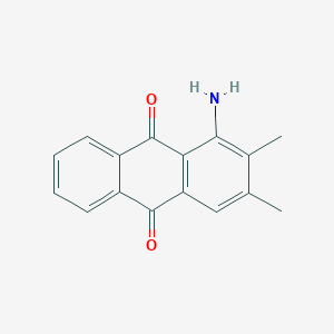 molecular formula C16H13NO2 B13145527 1-Amino-2,3-dimethylanthracene-9,10-dione 