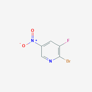 molecular formula C5H2BrFN2O2 B13145571 2-Bromo-3-fluoro-5-nitropyridine 