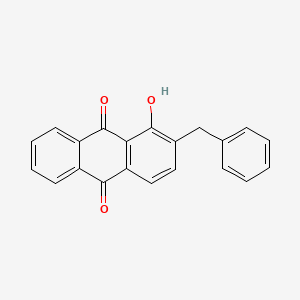 molecular formula C21H14O3 B13145591 2-Benzyl-1-hydroxyanthracene-9,10-dione CAS No. 54454-84-1