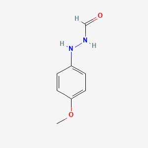 molecular formula C8H10N2O2 B13145596 Hydrazinecarboxaldehyde, 2-(4-methoxyphenyl)- CAS No. 35020-01-0