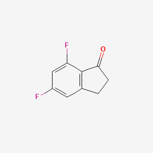 molecular formula C9H6F2O B1314571 5,7-二氟-1-茚酮 CAS No. 84315-25-3