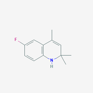 molecular formula C12H14FN B1314596 6-Fluoro-2,2,4-trimethyl-1,2-dihydroquinoline CAS No. 50772-15-1
