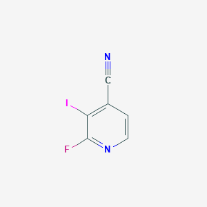 molecular formula C6H2FIN2 B13145972 2-Fluoro-3-iodoisonicotinonitrile 