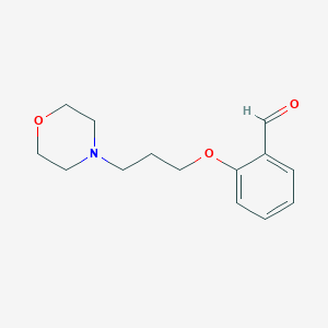 molecular formula C14H19NO3 B1314598 2-(3-Morpholin-4-YL-propoxy)-benzaldehyde CAS No. 72108-02-2