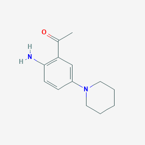 molecular formula C13H18N2O B1314614 1-(2-氨基-5-哌啶基苯基)-1-乙酮 CAS No. 60283-14-9