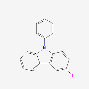 molecular formula C18H12IN B1314636 3-碘-N-苯基咔唑 CAS No. 502161-03-7