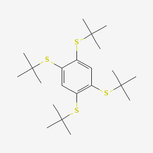 molecular formula C22H38S4 B1314637 1,2,4,5-Tetrakis(tert-butylthio)benzene CAS No. 447463-65-2