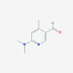 molecular formula C9H12N2O B1314641 6-(二甲氨基)-4-甲基烟酰醛 CAS No. 764651-69-6