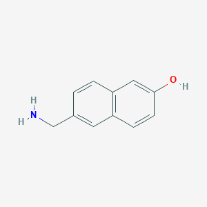molecular formula C11H11NO B1314643 6-(Aminomethyl)naphthalen-2-ol CAS No. 199387-77-4