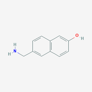 molecular formula C11H11NO B1314643 6-(Aminomethyl)-2-naphthol CAS No. 199387-77-4
