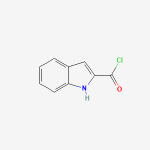 molecular formula C9H6ClNO B1314644 1H-indole-2-carbonyl Chloride CAS No. 58881-45-1