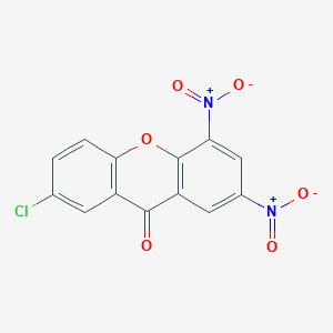 B131467 7-Chloro-2,4-dinitroxanthen-9-one CAS No. 148877-20-7
