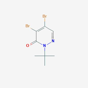 molecular formula C8H10Br2N2O B1314680 4,5-dibromo-2-(tert-butyl)-3(2H)-pyridazinone CAS No. 107784-73-6