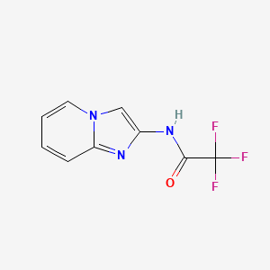 molecular formula C9H6F3N3O B1314693 2,2,2-三氟-N-(咪唑并[1,2-a]吡啶-2-基)乙酰胺 CAS No. 504413-26-7