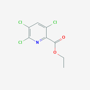 molecular formula C8H6Cl3NO2 B13146945 Ethyl3,5,6-trichloropicolinate 