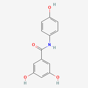 molecular formula C13H11NO4 B13146948 Hydroxyphenyl dihydroxybenzamide CAS No. 926294-00-0