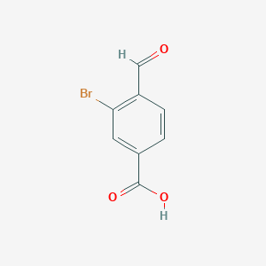 molecular formula C8H5BrO3 B1314700 3-Bromo-4-formylbenzoic acid CAS No. 91760-66-6