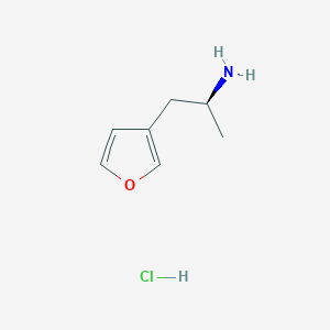molecular formula C7H12ClNO B13147016 (S)-1-(Furan-3-YL)propan-2-amine hcl 