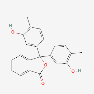 molecular formula C22H18O4 B13147035 Ocresolphthalein CAS No. 206886-28-4