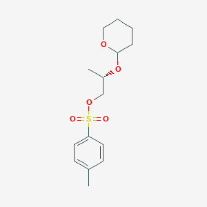 molecular formula C15H22O5S B1314704 (2S)-2-((Tetrahydro-2H-pyran-2-yl)oxy)propyl 4-methylbenzenesulfonate CAS No. 42274-61-3
