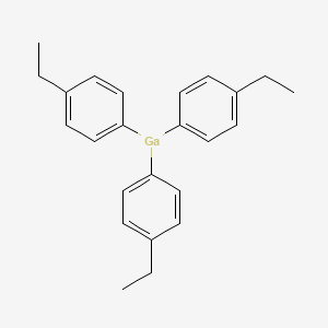 molecular formula C24H27Ga B13147041 Tris(4-ethylphenyl)gallane CAS No. 58448-01-4